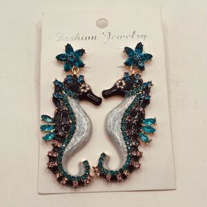 Earrings for women sea horse designs